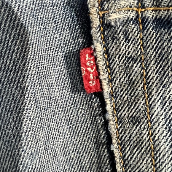 36x36 Vintage 90s Y2K Levi's 501Button Fly Medium Wash Dad Jeans *Flawed* - Picture 5 of 16